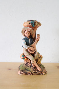 Arcadia Boy Playing Instrument Candle Holder