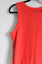 LOFT Thick Knit Orange/Pink Tank | S