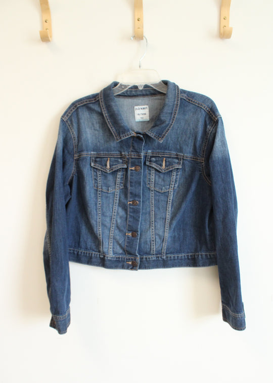 Old Navy Denim Button Front Jean Jacket | XXL
