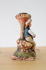 Arcadia Boy Playing Instrument Candle Holder