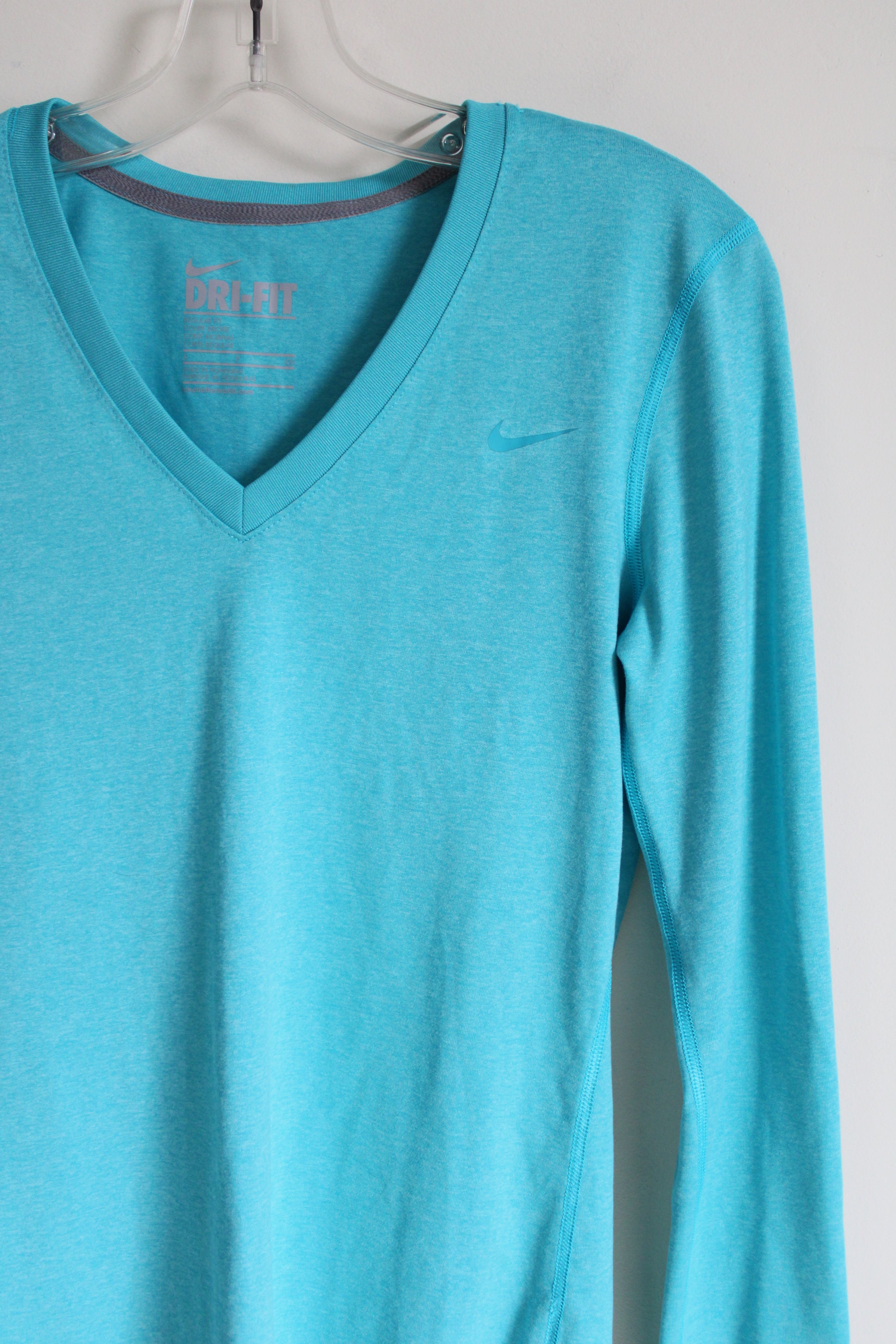 Nike Dri-Fit Blue Long Sleeved Shirt | S