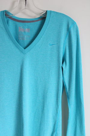 Nike Dri-Fit Blue Long Sleeved Shirt | S