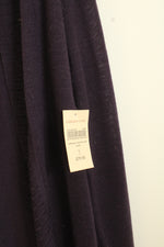 NEW Coldwater Creek Purple Wool Blend Open Cardigan | L
