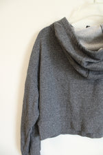 Calvin Klein Gray Performance Cropped Hoodie | S