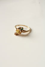 Orange Citrine 10K Yellow Gold Ring | Size 7.5
