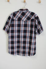 Canyon Guide Outfitters Blue Red Plaid Button Down Shirt | XL