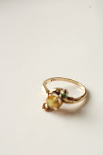 Orange Citrine 10K Yellow Gold Ring | Size 7.5
