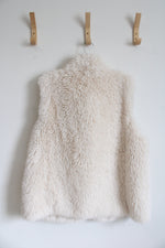 Skye's The Limit Cream Faux Fur Vest | XL