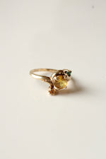 Orange Citrine 10K Yellow Gold Ring | Size 7.5