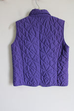 Christopher & Banks Purple Quilted Vest | S