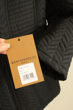 NEW Weatherproof Black Quilted Zipper Jacket | L