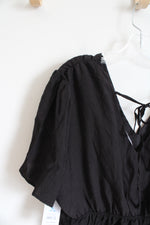 NEW Time And Tru Black Peplum Top | XL