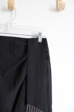 Lulus Black Sequined Fringe Skirt | M