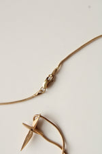 14K Yellow Gold Cross Pendant Necklace