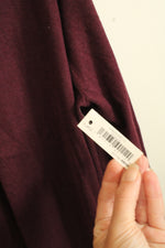 NEW Amazon Essentials Long Burgundy Open Cardigan | XL