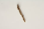 14K Yellow Gold Flute Necklace Pendant