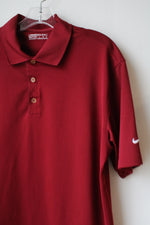 Nike Golf Maroon Red Polo Shirt | L