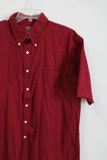 Dockers Dark Red Button Down Shirt | XL