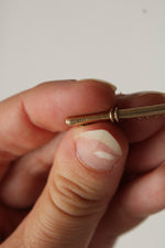 14K Yellow Gold Flute Necklace Pendant