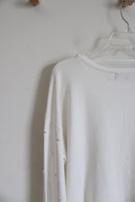 Berkley Jensen White Argyle Pearl Sweater | L