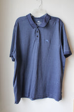 Tommy Bahama Blue Striped Polo Shirt | XXL