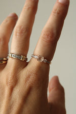 10K Rose Gold Pink Stone Ring | Size 6