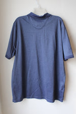 Tommy Bahama Blue Striped Polo Shirt | XXL