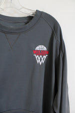 Ultra Club Cool and Dry Wilson Basketball Gray Sweatshirt | XL