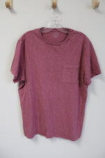 J.Crew Garment Dyed Dusty Pink Pocket Tee | M