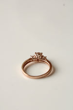 10K Rose Gold Pink Stone Ring | Size 6