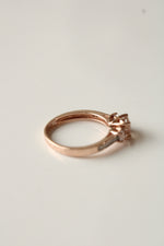 10K Rose Gold Pink Stone Ring | Size 6