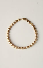 14K Yellow Gold Heart Link Bracelet