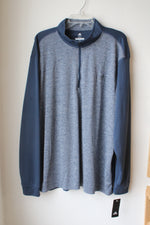 NEW Adidas Blue 1/4" Zip Pullover | 2XL