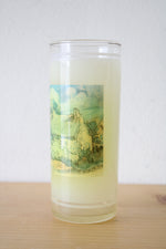 Vue-Lon Ware Vintage Painting Gold Rimmed Glass