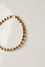 14K Yellow Gold Heart Link Bracelet