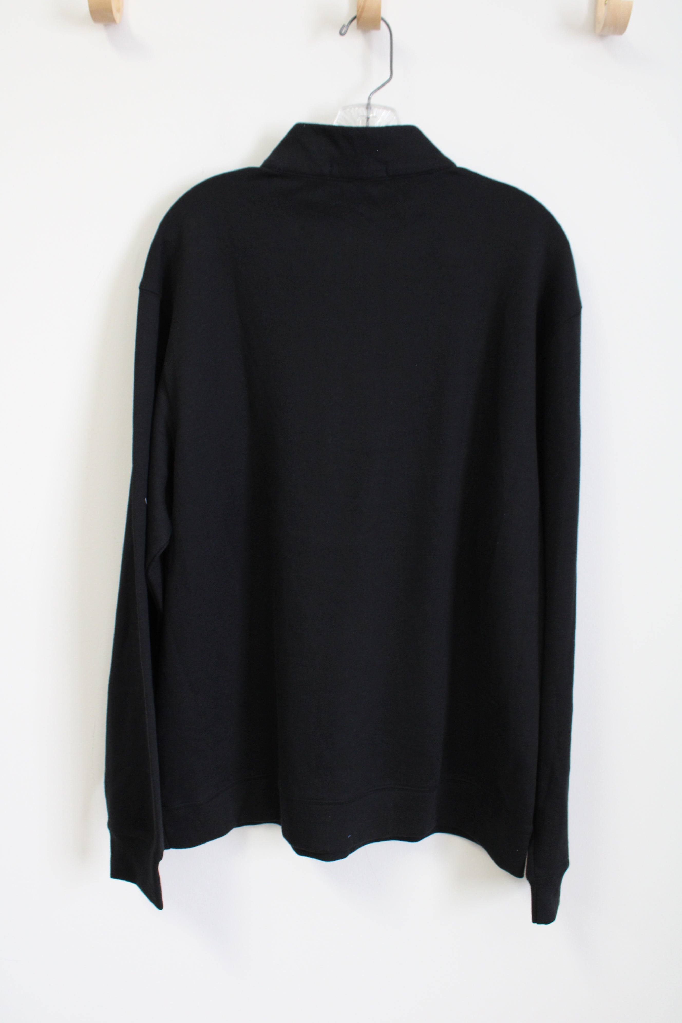 Port Authority Black 1/4 Zip Soft Pullover Sweatshirt | L