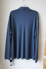 NEW Adidas Blue 1/4" Zip Pullover | 2XL