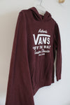 Vans Maroon Logo Hoodie | Youth L (14)