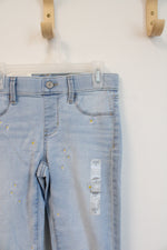 NEW SO Mid Rise Ultimate Jegging Embroidered Daisy Jeans | Youth 12