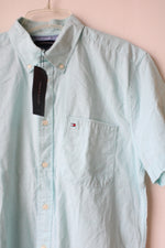 NEW Tommy Bahama Regular Fit Light Blue Cotton Button Down Shirt | L