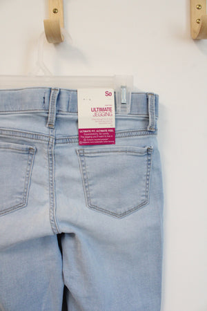 NEW SO Mid Rise Ultimate Jegging Embroidered Daisy Jeans | Youth 12