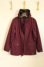 Natural Reflections Burgundy Moleskin Lined Coat