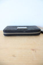 Michael Kors Jet Set Black Logo Corner Zip Wallet