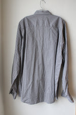 Calvin Klein Gray Plaid Button Down Shirt | XL