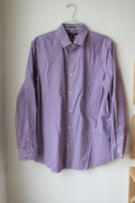 Banana Republic Camden Fit Blue Red Plaid Button Down Shirt | L