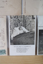 Set Of 6 Vintage Poem Postcards