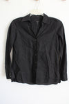 Talbots Pure Irish Linen Black Button Down Shirt | 4