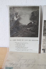 Set Of 6 Vintage Poem Postcards