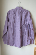 Banana Republic Camden Fit Blue Red Plaid Button Down Shirt | L