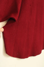 Liv Milano Red Dolman Sleeve Sweater with Silver Beading | L